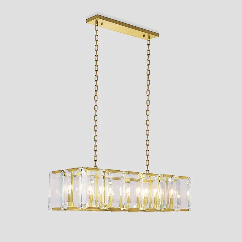 Harson Crystal Rectangular Chandelier - Image 2