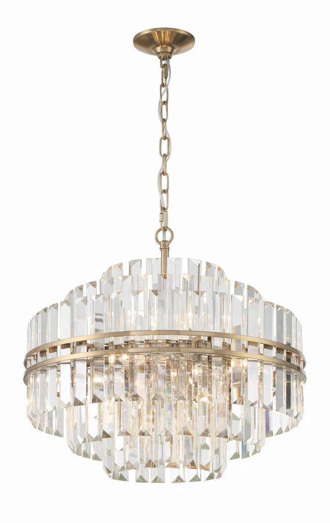 Hayer Round Crystal 12 Light Chandelier - Image 1