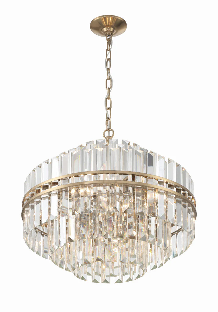 Hayer Round Crystal 12 Light Chandelier - Image 3