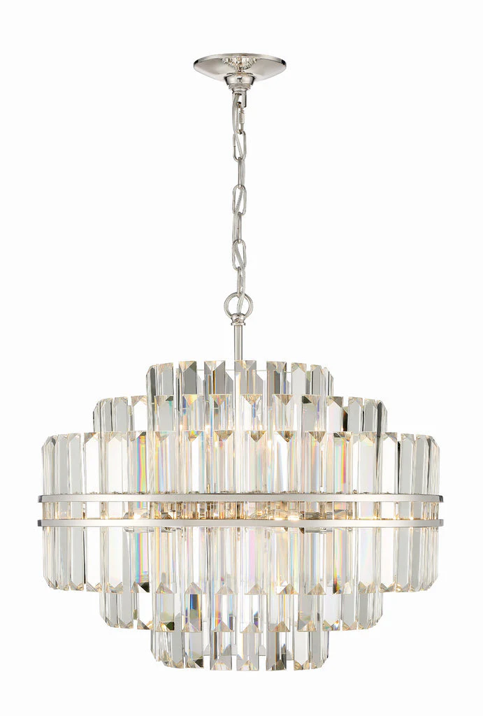 Hayer Round Crystal 12 Light Chandelier - Image 2