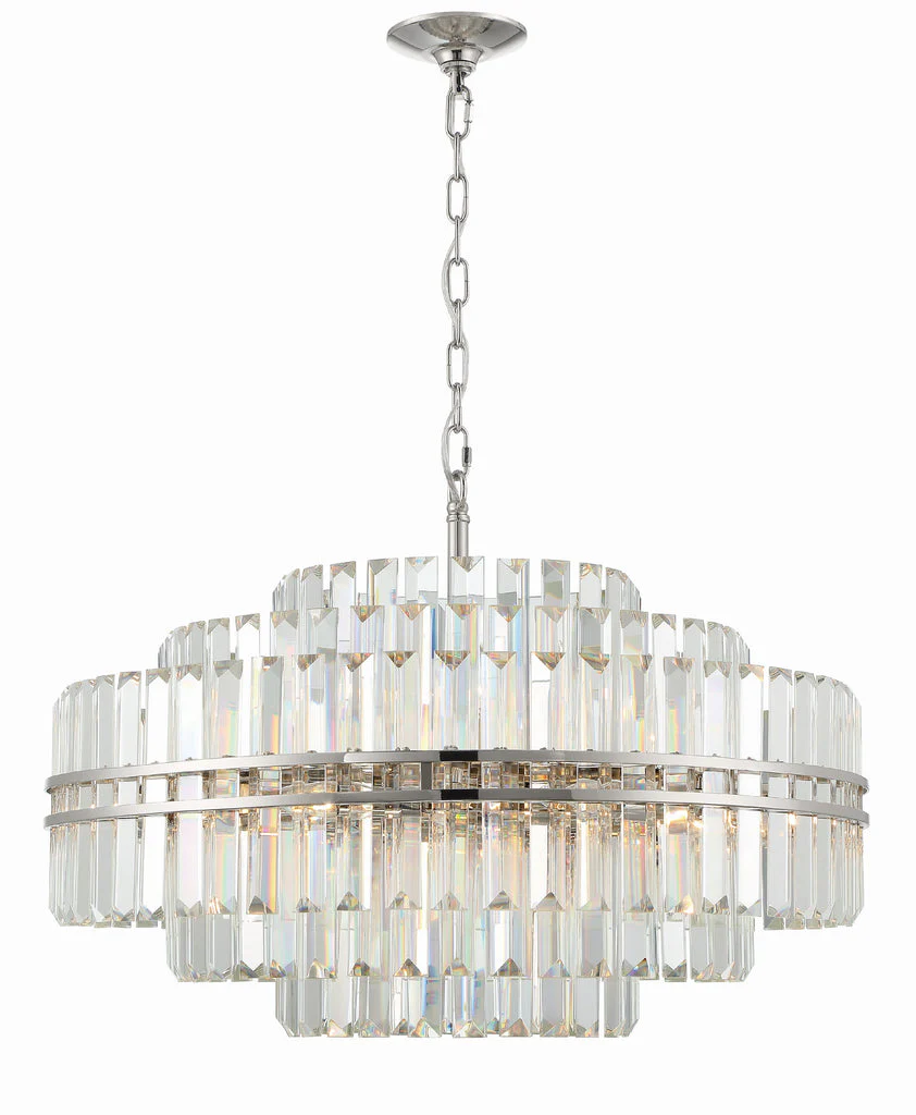 Hayer Round Crystal 16 Light Chandelier - Image 2