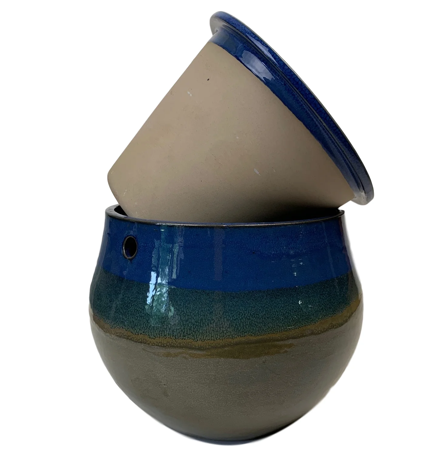 10" Midnight Meadows Teardrop Self Watering Pot - Image 3
