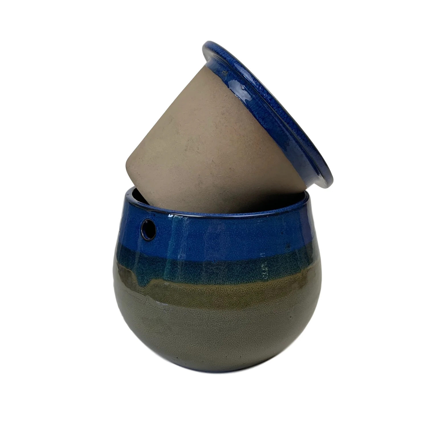 8" Midnight Meadows Teardrop Self Watering Pot - Image 3