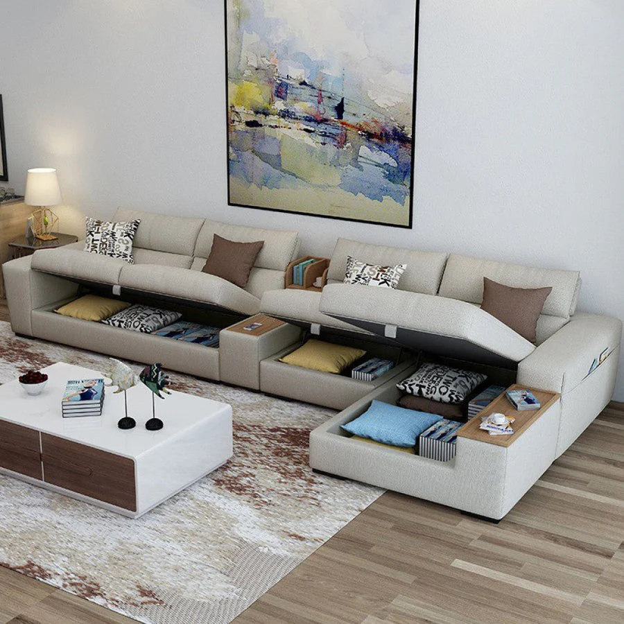 ركنة سحارة خشب زان 320×180سم - DECO395 - Image 1