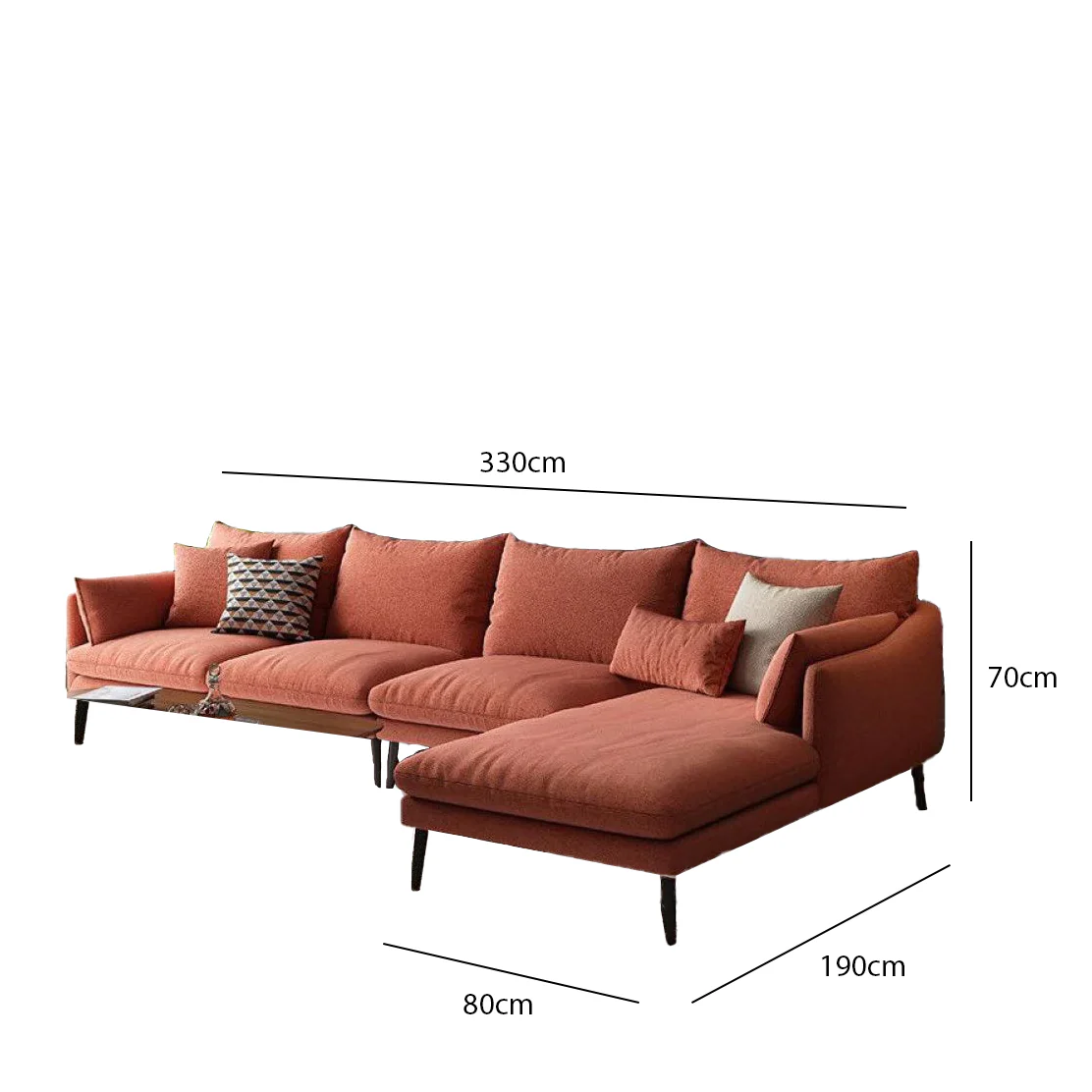 ركنة 190×330سم - ألوان متعددة - FUD360 - Image 2