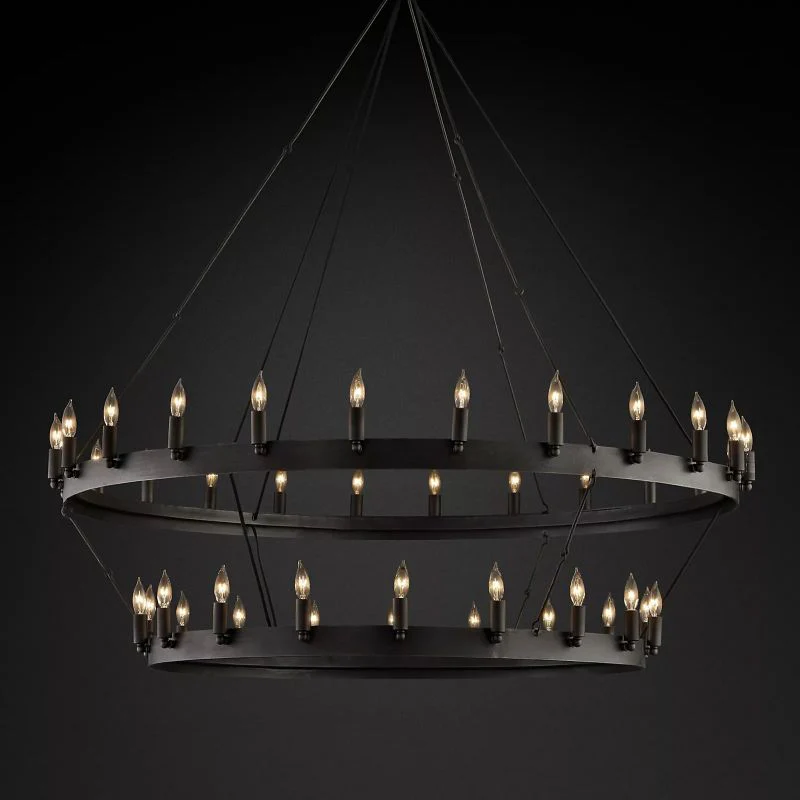 Camilor Vintage Candelabra 2-Tier Chandelier - Image 3