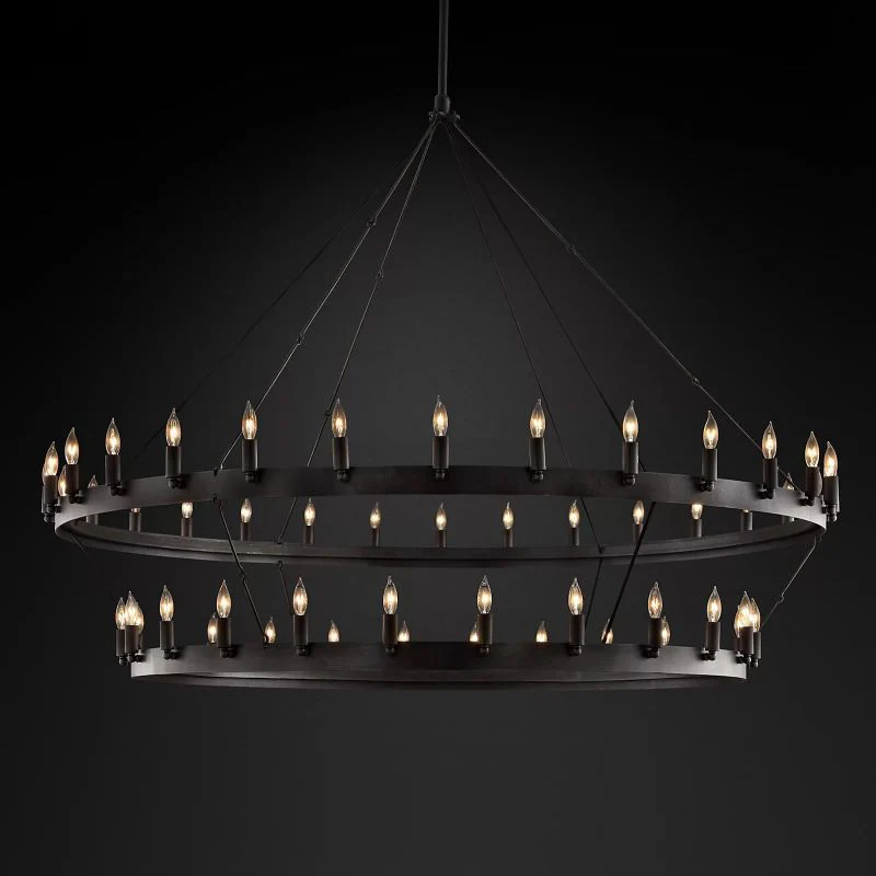 Camilor Vintage Candelabra 2-Tier Chandelier - Image 1