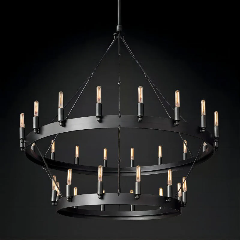 Camilor Vintage Filament 2-tier Chandelier - Image 2