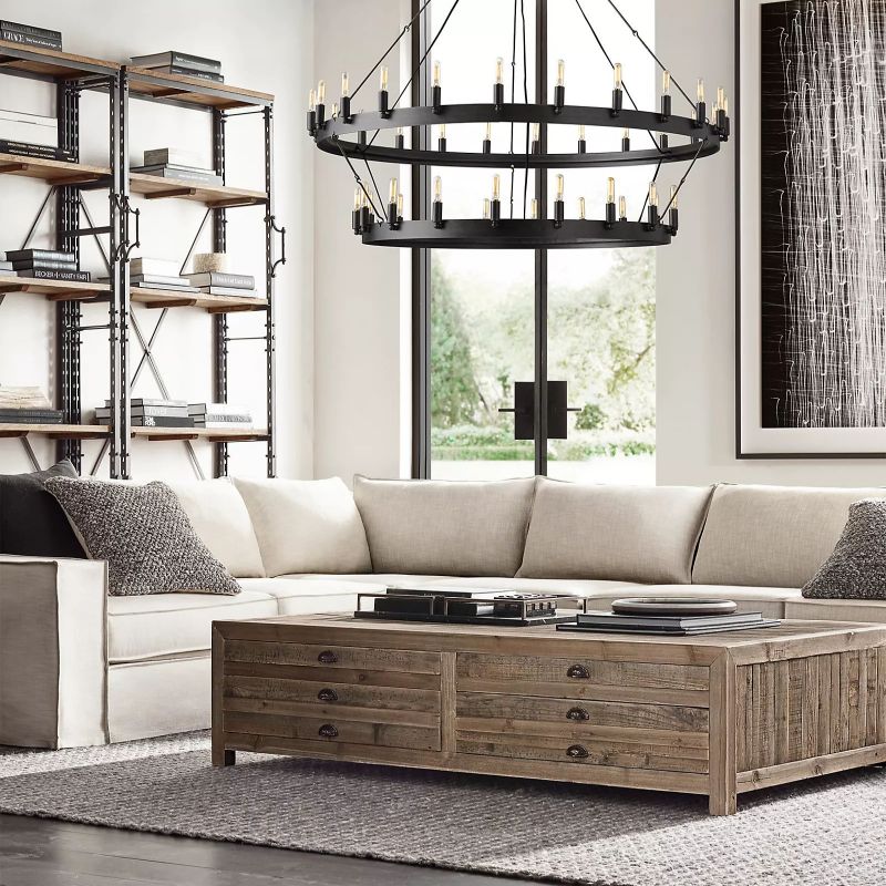 Camilor Vintage Filament 2-tier Chandelier - Image 1