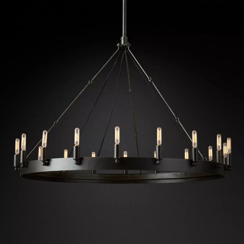 Camilor Vintage Filament Round Chandelier - Image 2