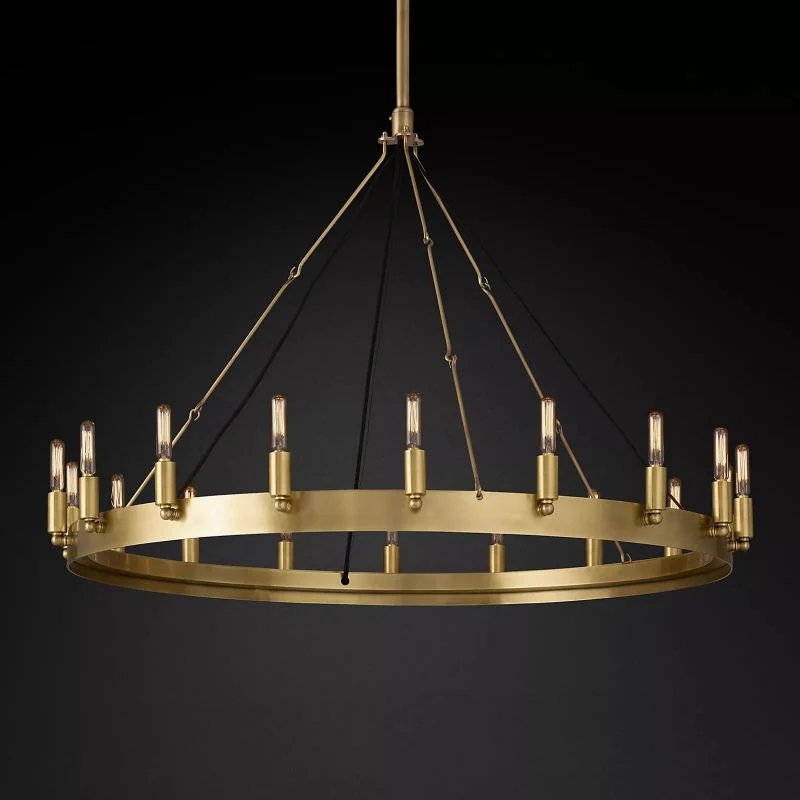 Camilor Vintage Filament Round Chandelier - Image 1