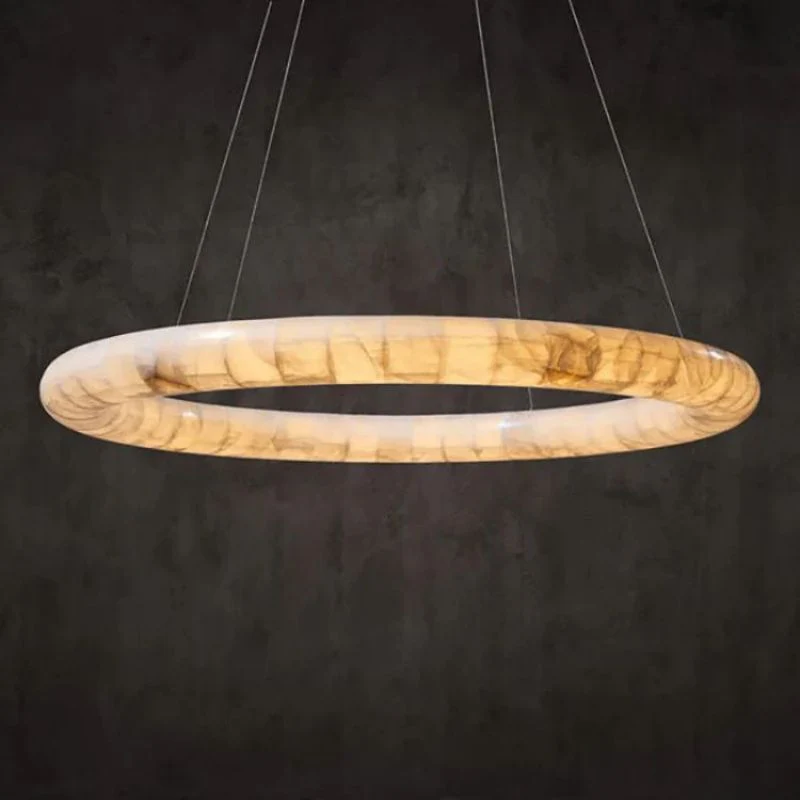 Karen Calcite Curve Ring Chandelier - Image 1