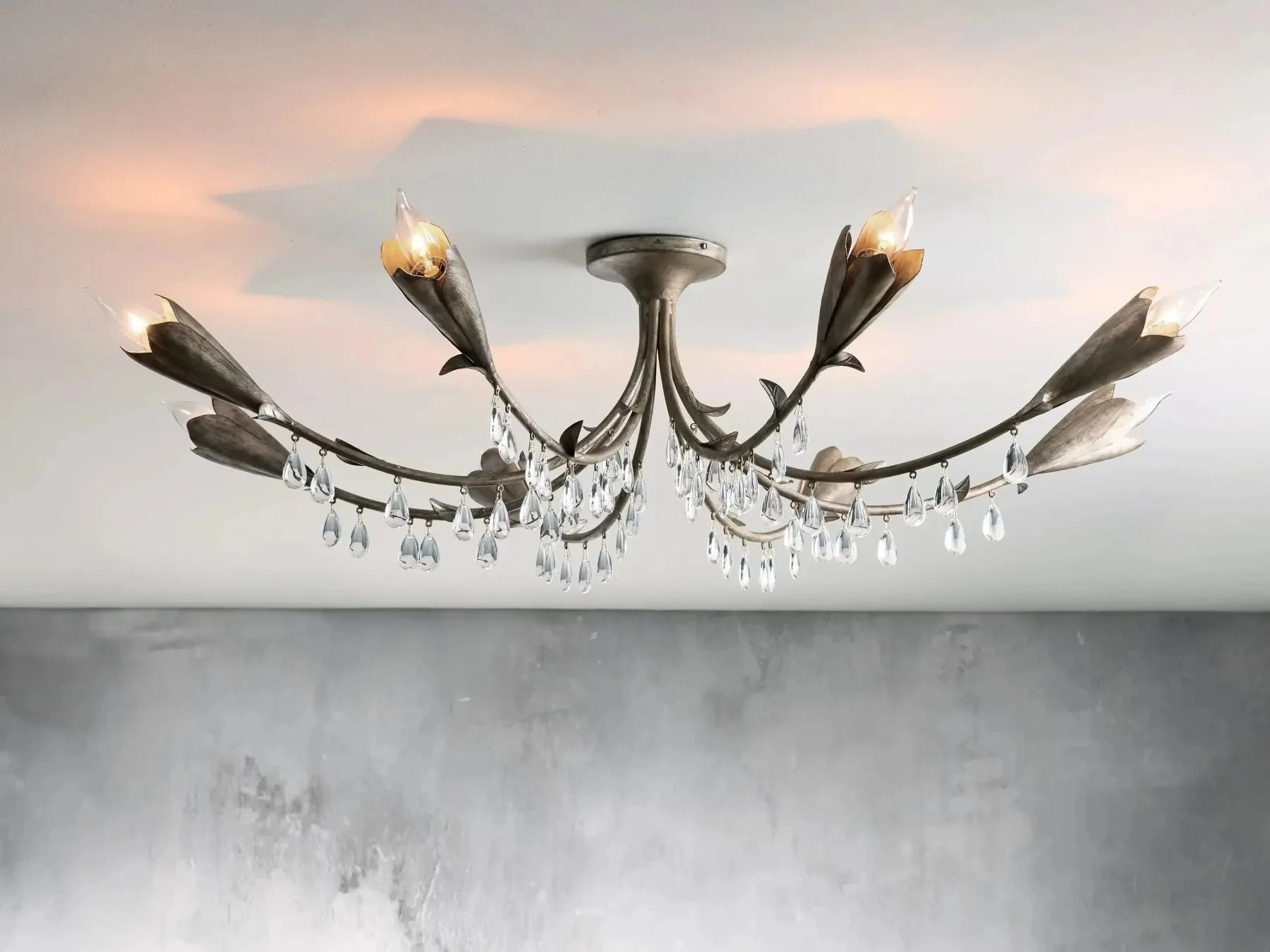 Kalira Crystal Flushmount Ceiling light - Image 1