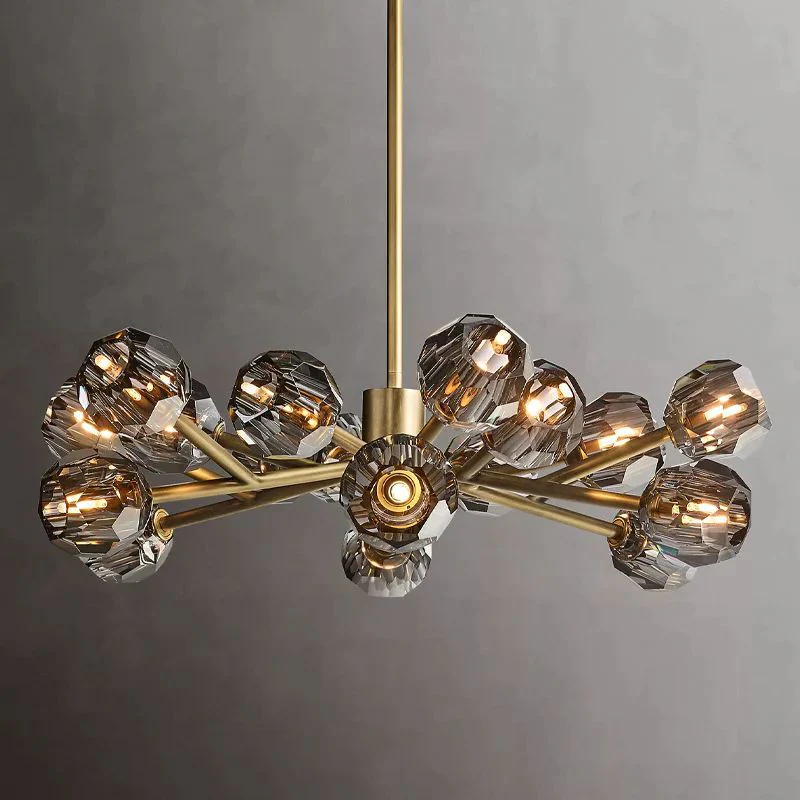 Crepura Glass Round Chandelier 36" - Image 1