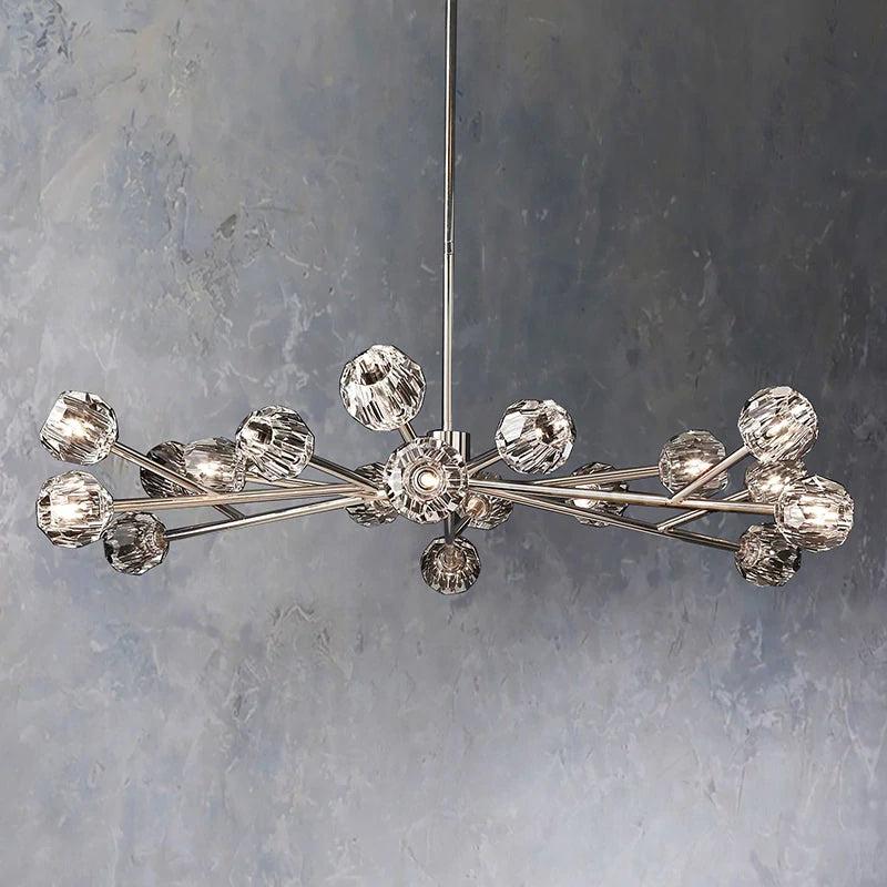 Crepura Glass Round Chandelier 60" - Image 1