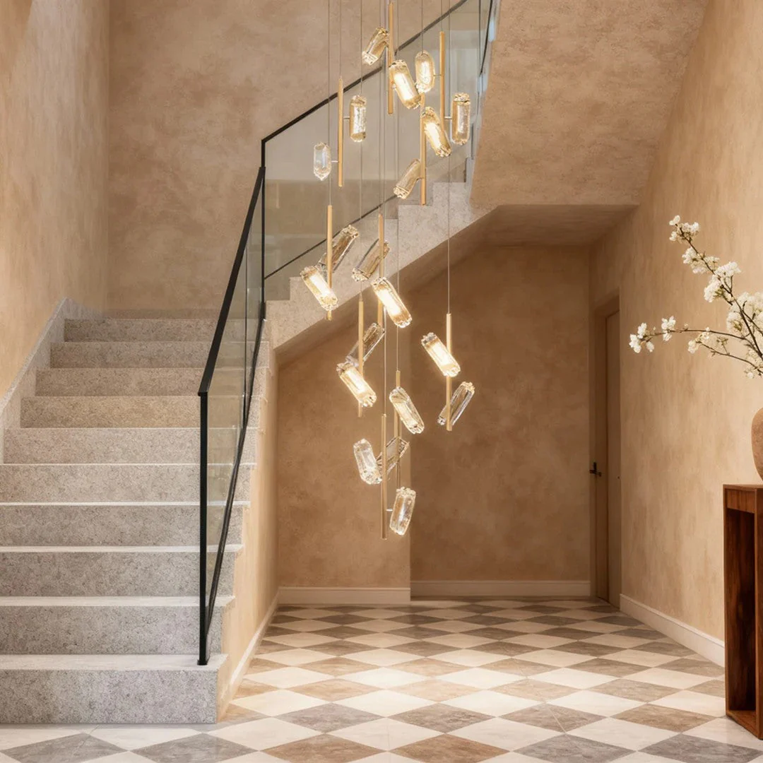 LED Staircase Chandelier Luxury Acrylic Ceiling Light - Image 3