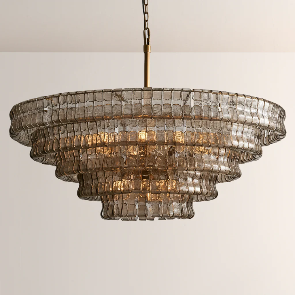 Ghiara Glass Round Chandelier - Image 1