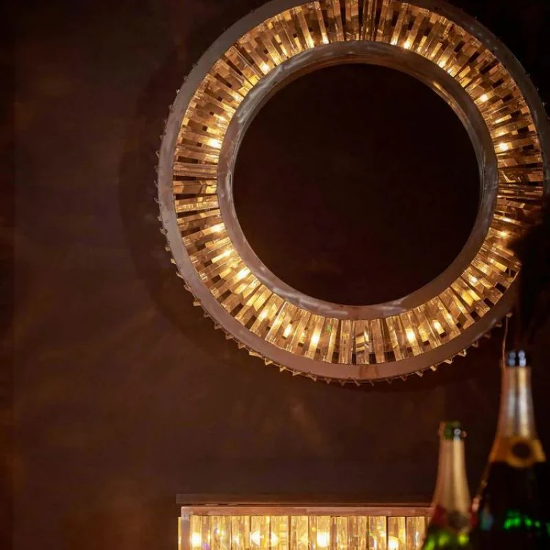 Lita Flush Mount Round Chandelier - Image 1