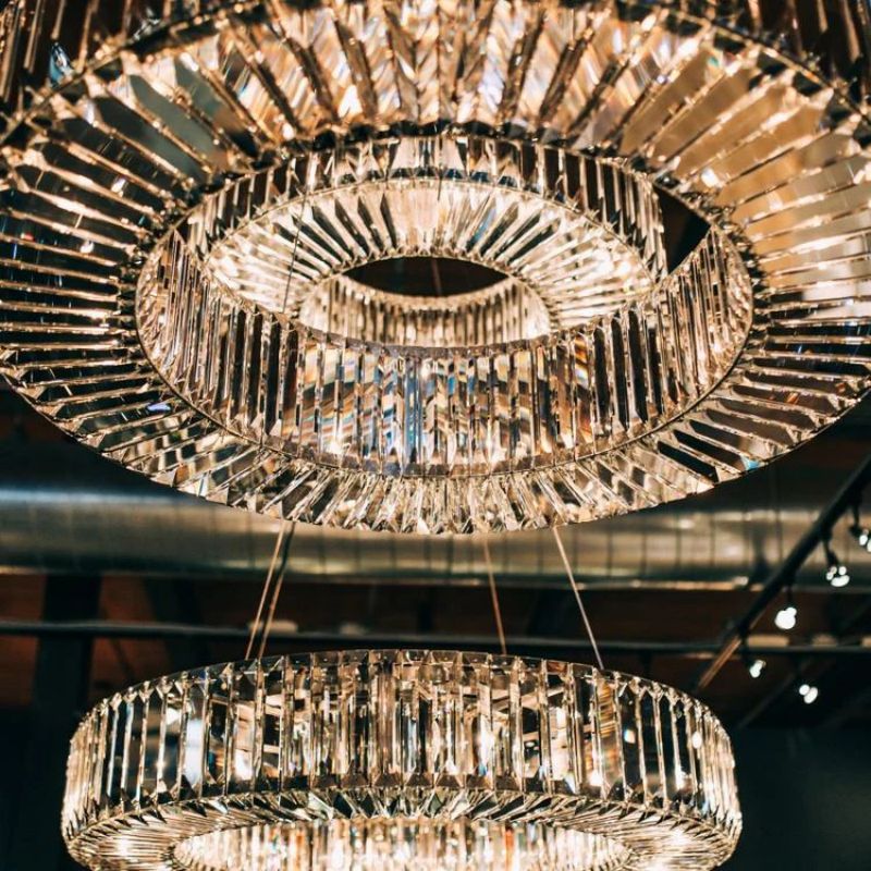 Lita Round Crystals Chandelier - Image 2