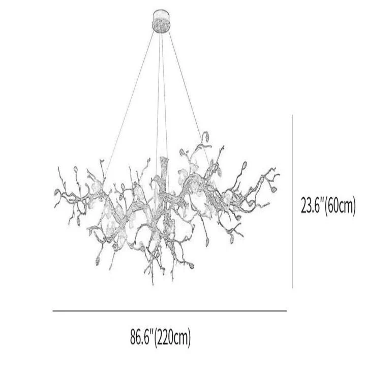 Luxury Flower Tree Branch Chandelier - Image 2