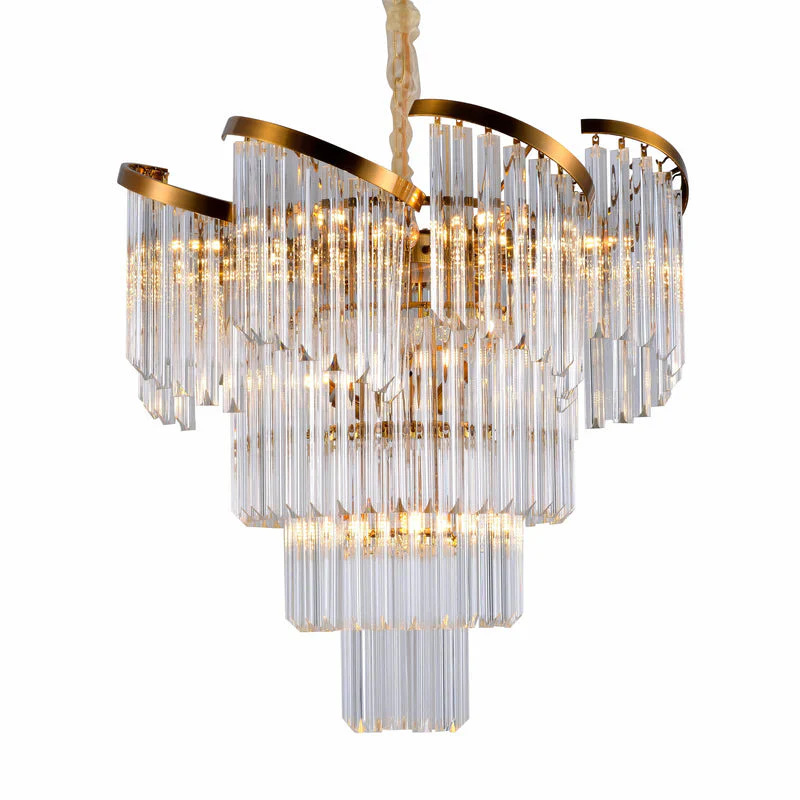 Twin Palms Round Crystal Chandelier - Image 2