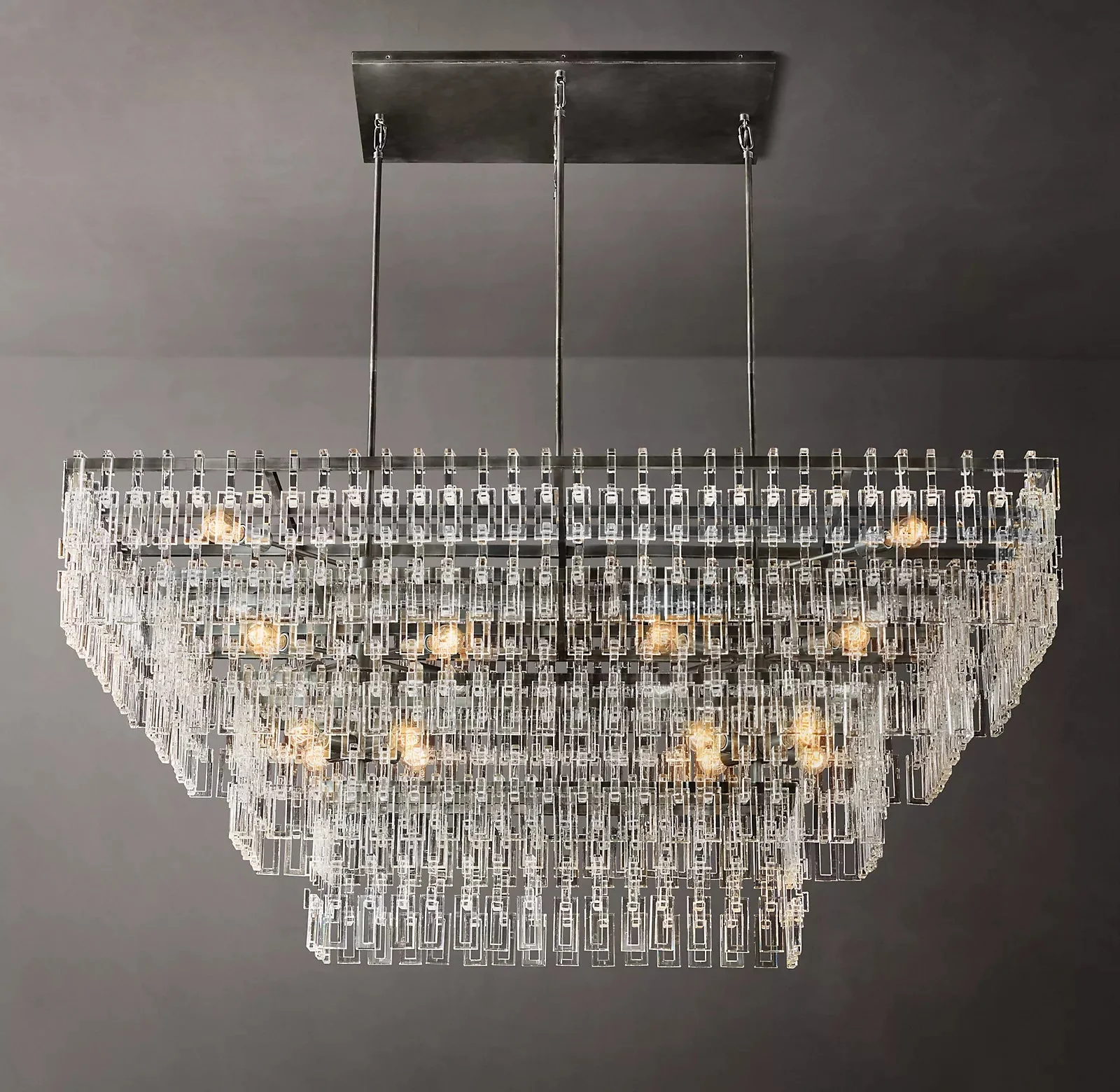 Margerie 4-Tier Rectangular Chandelier 72" - Image 2