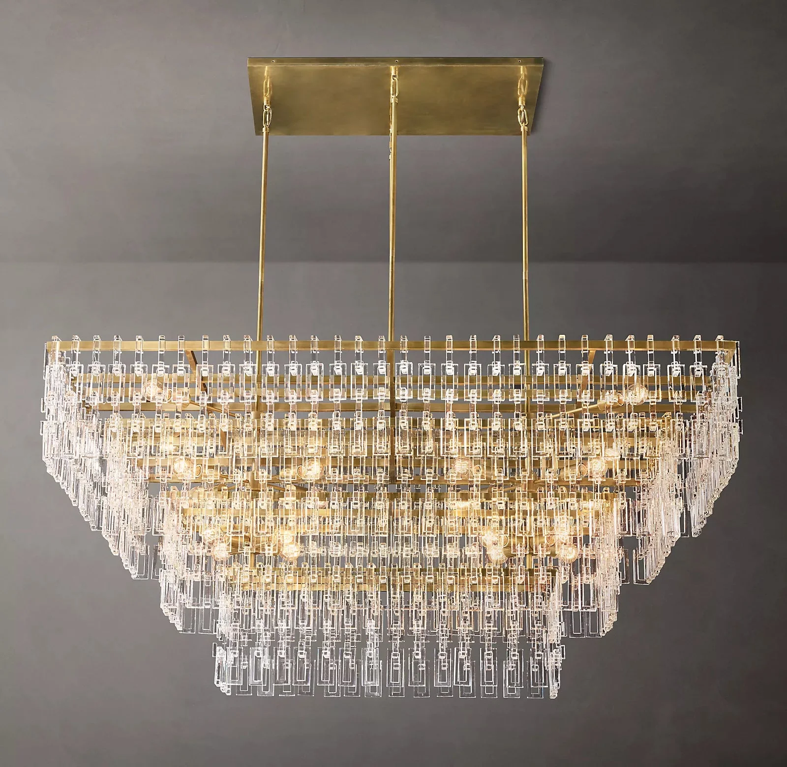 Margerie 4-Tier Rectangular Chandelier 72" - Image 1