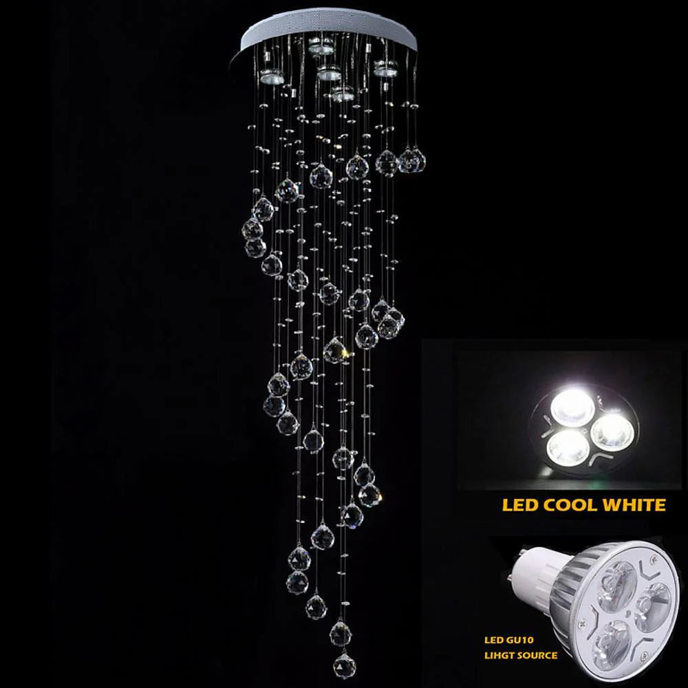 Modern Spherical Crystal Contemporary Chandelier - Image 3