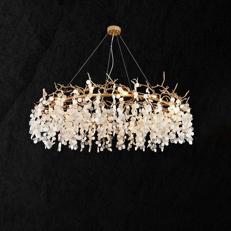 Monroe Round Circle Fortune Tree  Round Branch Chandelier - Image 3