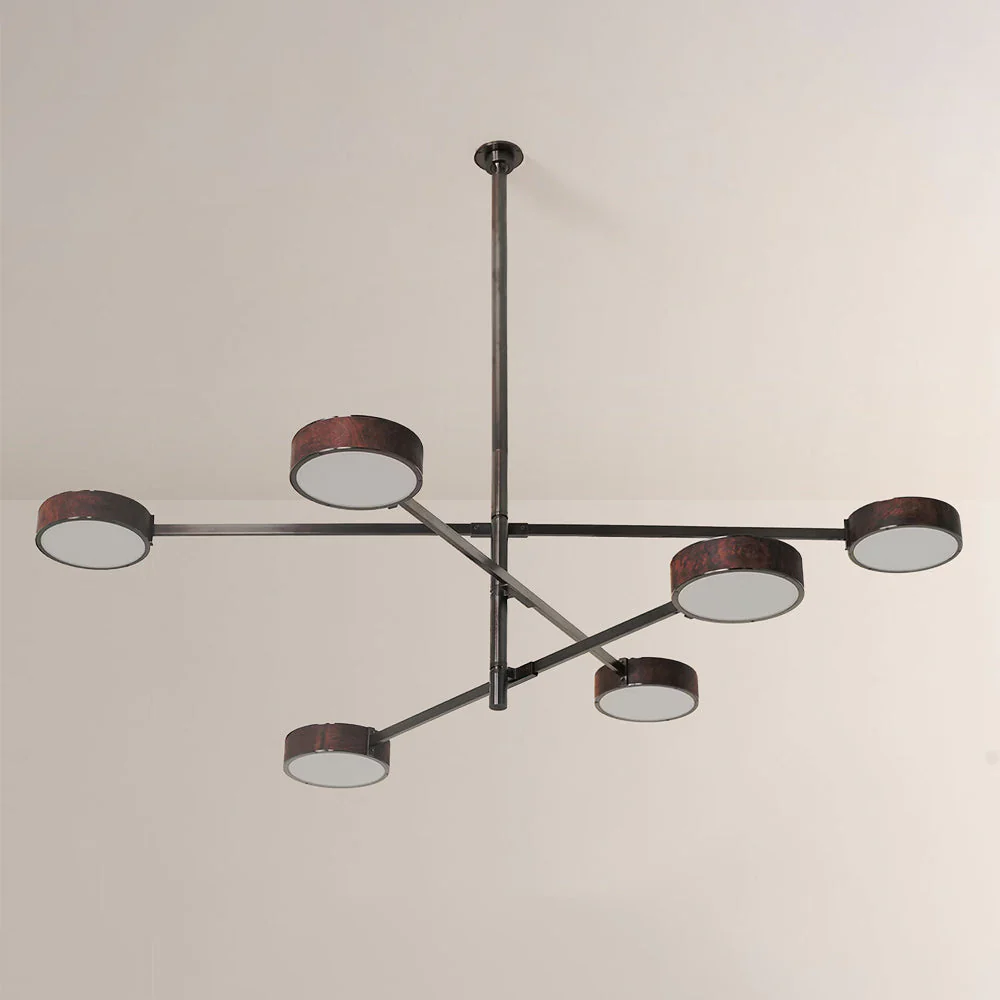 Monterra Walnut Grain Multi-Arm Chandelier - Image 1