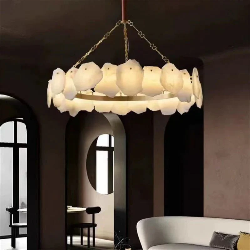 Nasile Alabaster Round Chandelier - Image 1