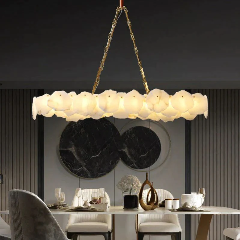 Nasile Linear Alabaster Chandelier (Chain) - Image 2