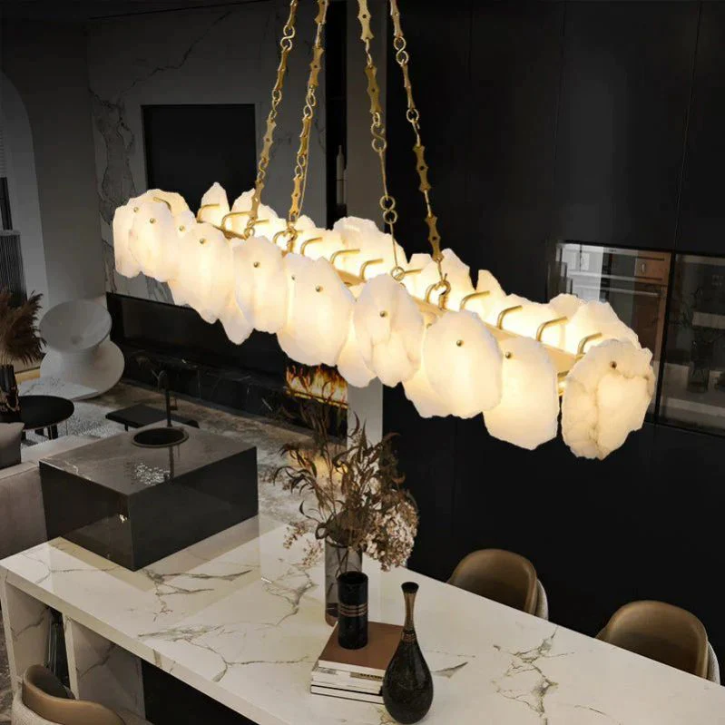 Nasile Linear Alabaster Chandelier (Chain) - Image 3
