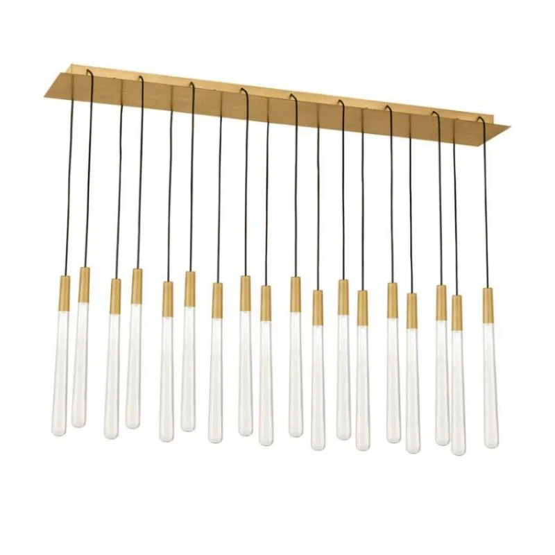 Noland 18-Light Linear Crystal Chandelier 48" - Image 1