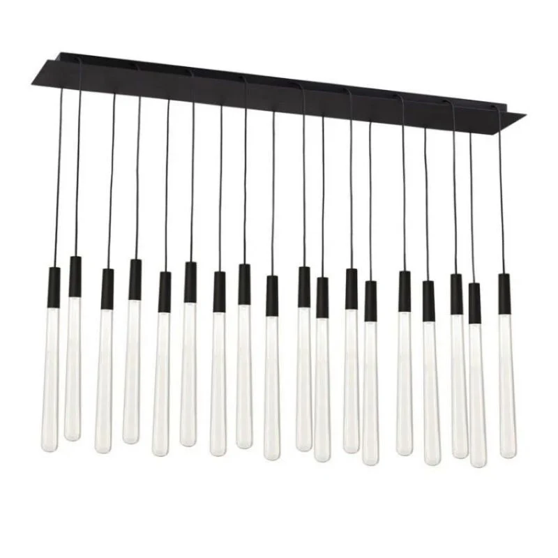 Noland 18-Light Linear Crystal Chandelier 48" - Image 2