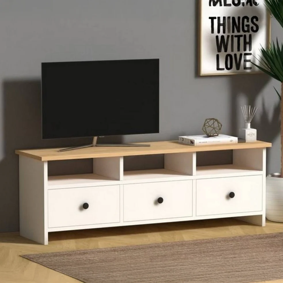 ترابيزة تليفزيون 120×40سم - TEAK61 - Image 1