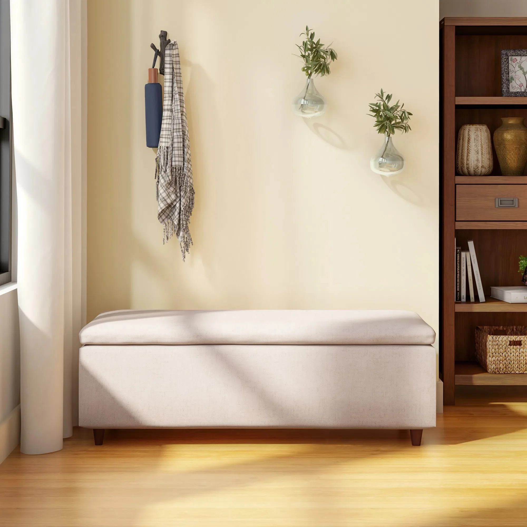 بانكيت خشب زان 50×100سم - ألوان متعددة - DECO102 - Image 1
