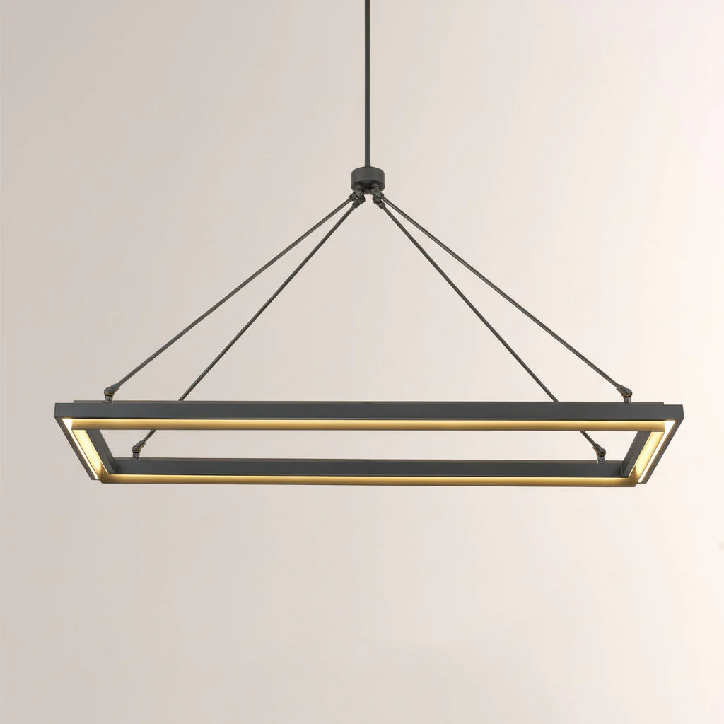 Perezin Rectangular Chandelier 48"/62" - Image 1