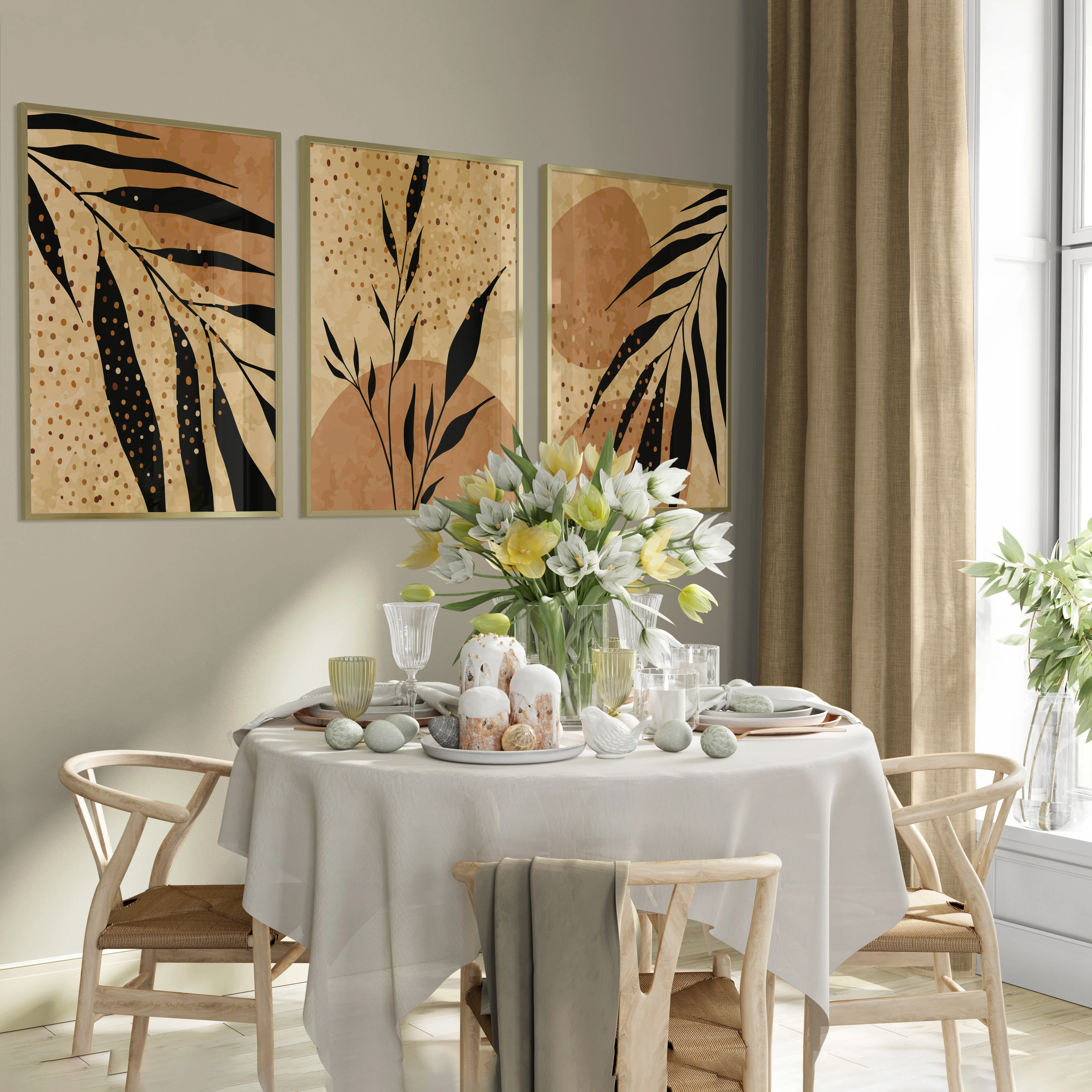 طقم تابلوهات 120×60سم- PIC121 - Image 1