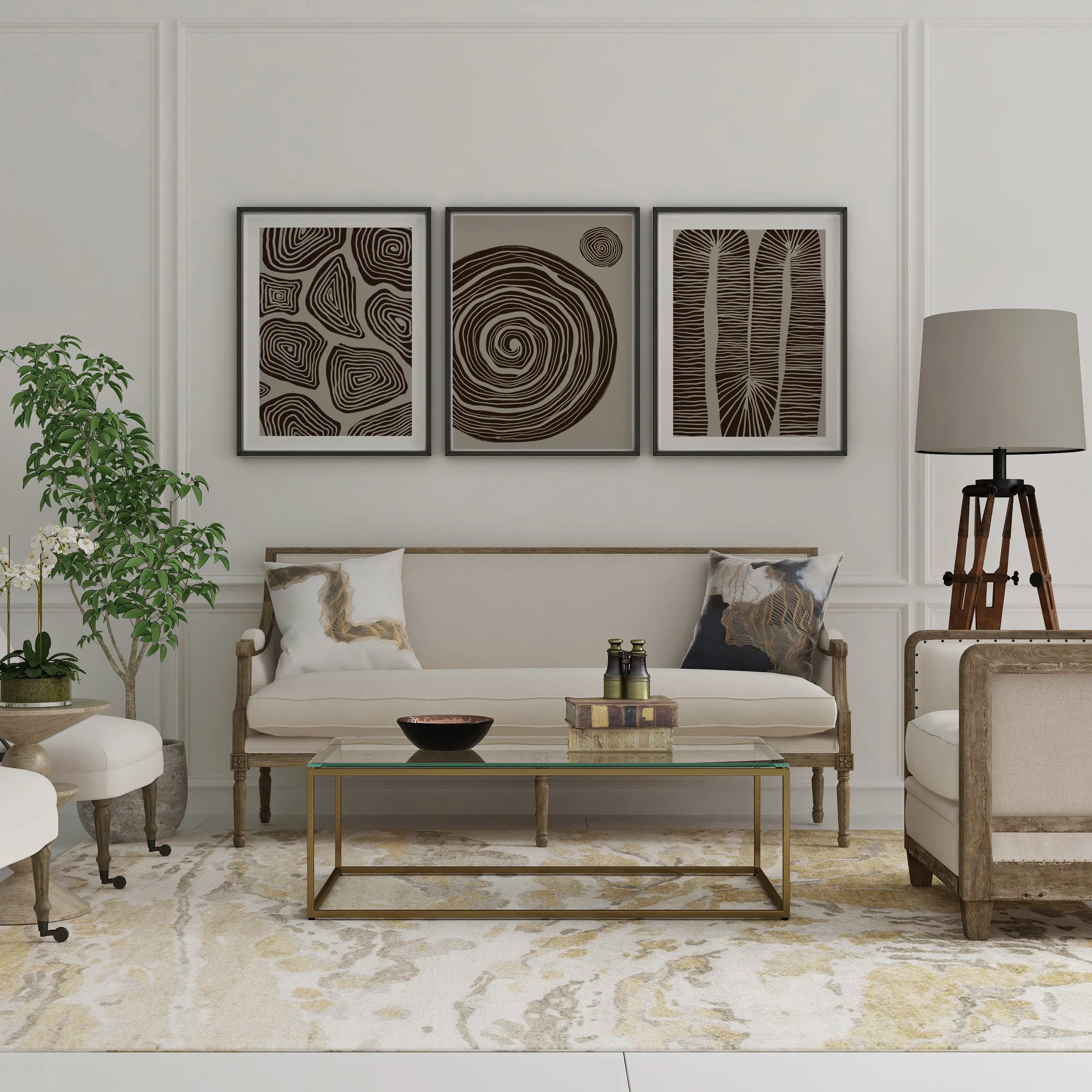 طقم تابلوهات 120×60سم- PIC117 - Image 1