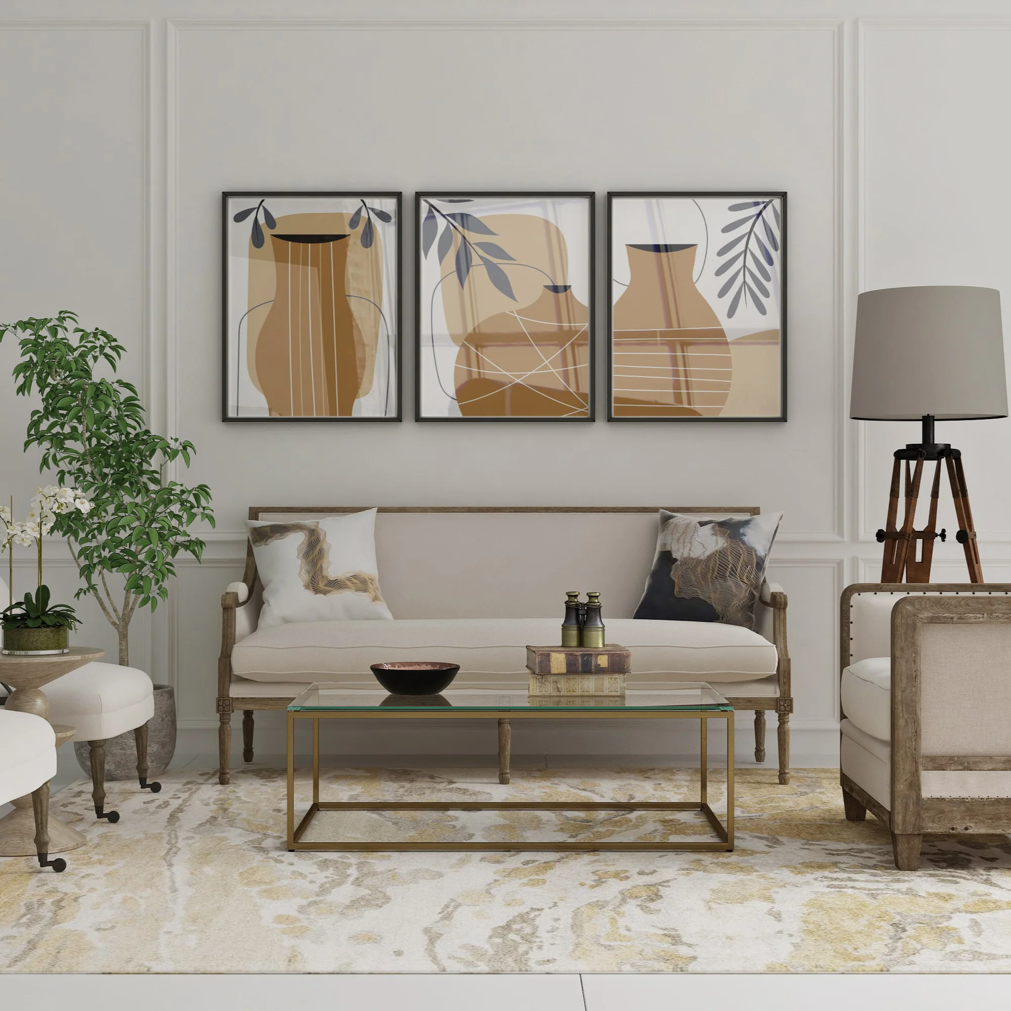 طقم تابلوهات 120×60سم- PIC118 - Image 1
