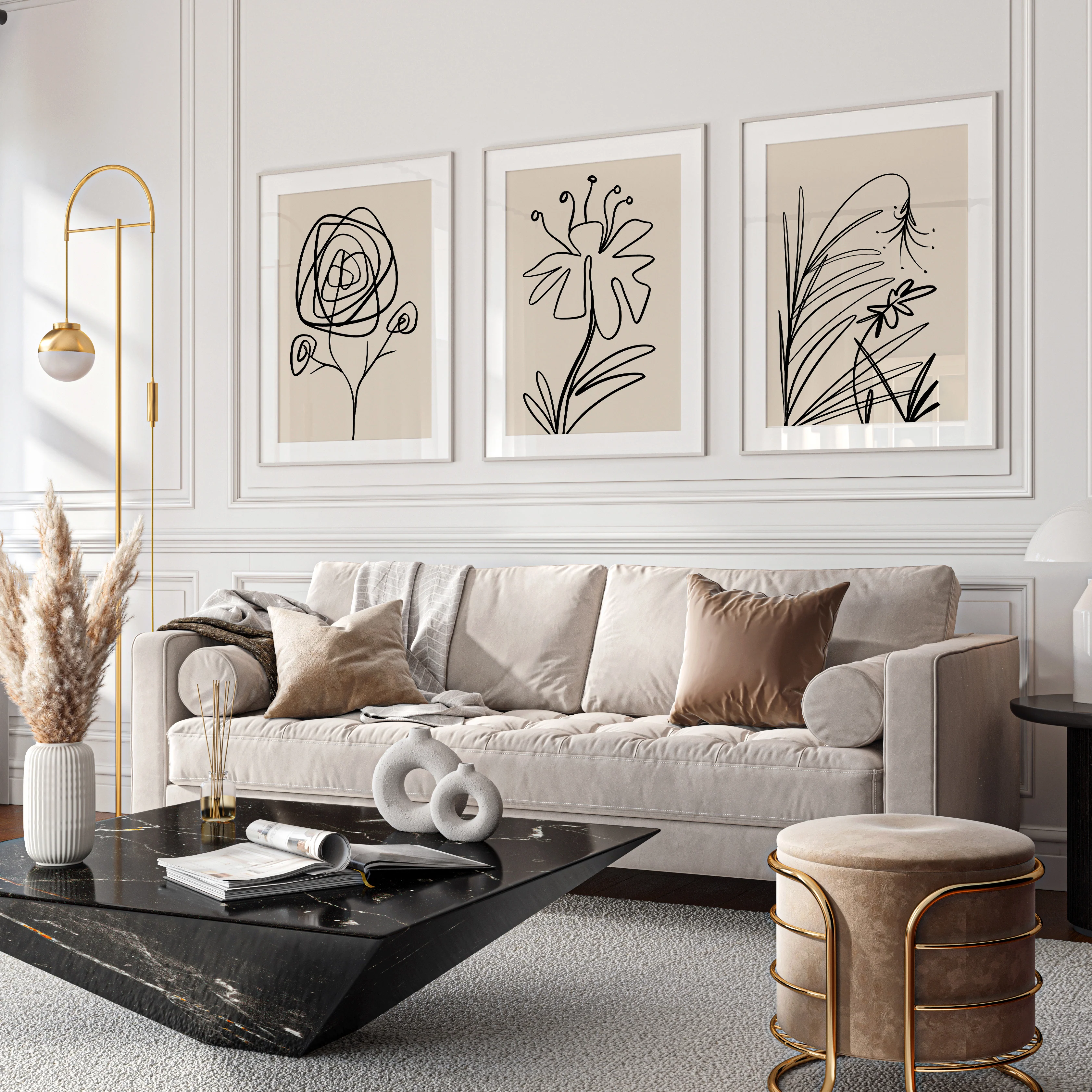 طقم تابلوهات 120×60سم- PIC124 - Image 1