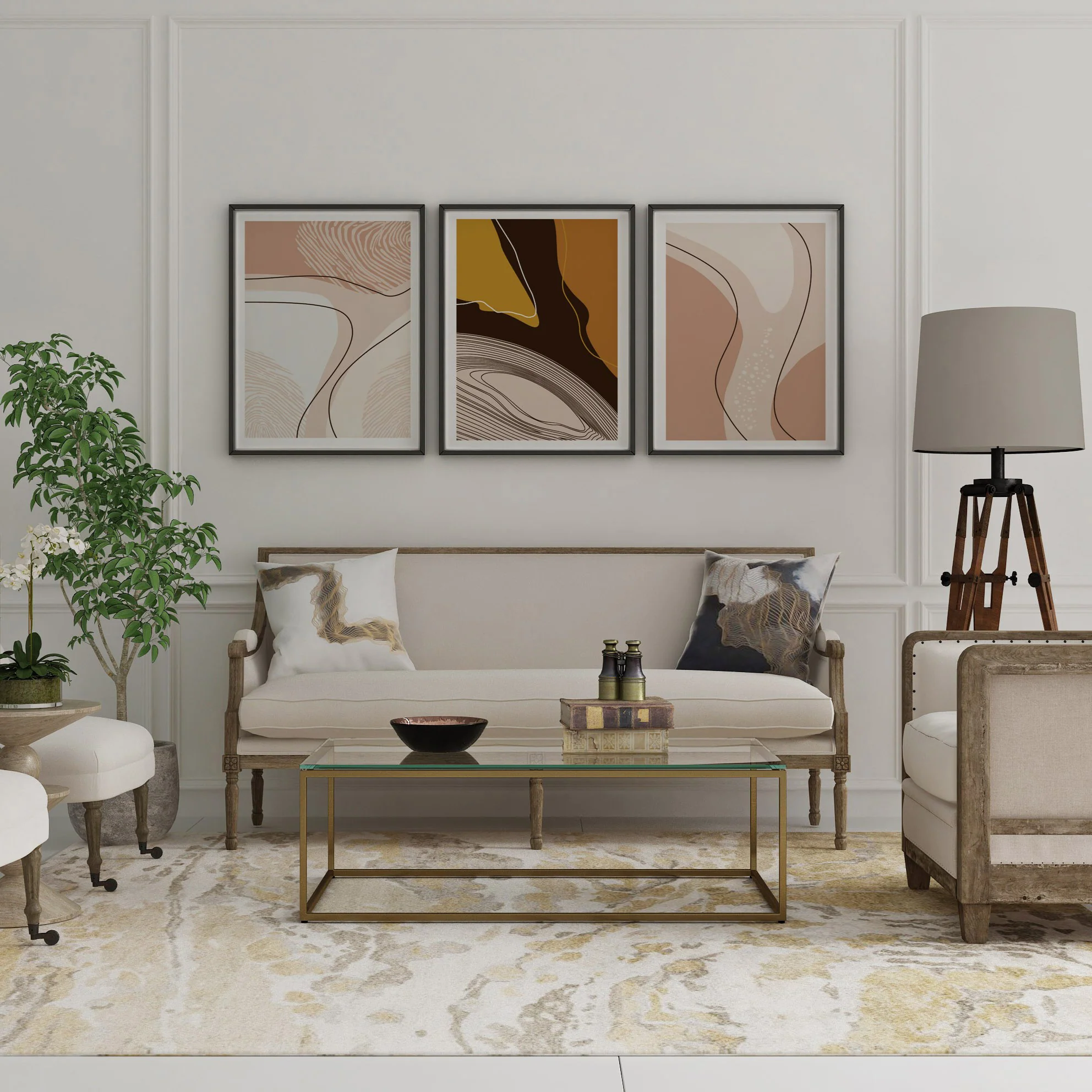 طقم تابلوهات 120×60سم- PIC183 - Image 1