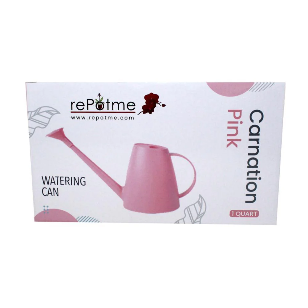 rePotme 1 Quart Plastic Watering Can with Rose - Carnation Pink - Image 3