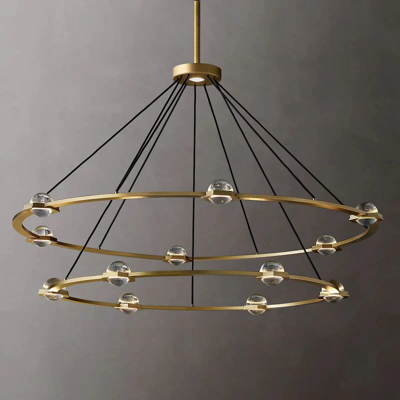 Planet Two-tier Round Chandelier 60" - Image 1