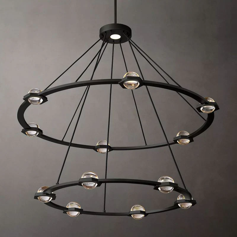 Cosmor Two-tier Round Chandelier 48" - Image 2