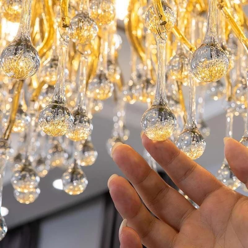 Golden Briar Raindrop Linear Chandelier - Image 2