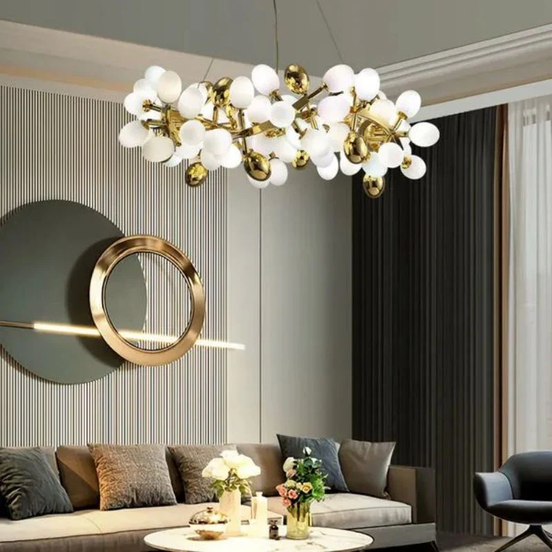 Pretty Grape Circle Branch Chandelier - Image 2