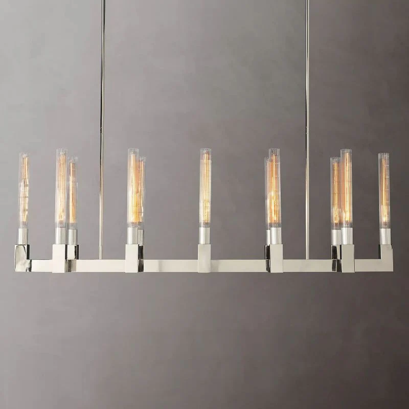 Prismatic Glass Linear Chandelier 55" - Image 3