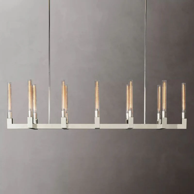 Prismatic Glass Linear Chandelier 67" - Image 3